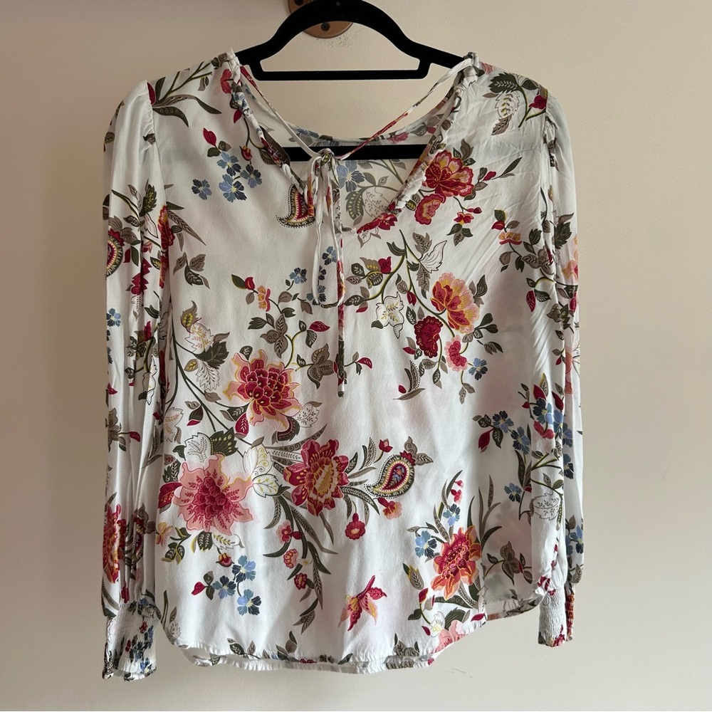 Floral Loft‎ blouse; size: small petite - Picture 5 of 6